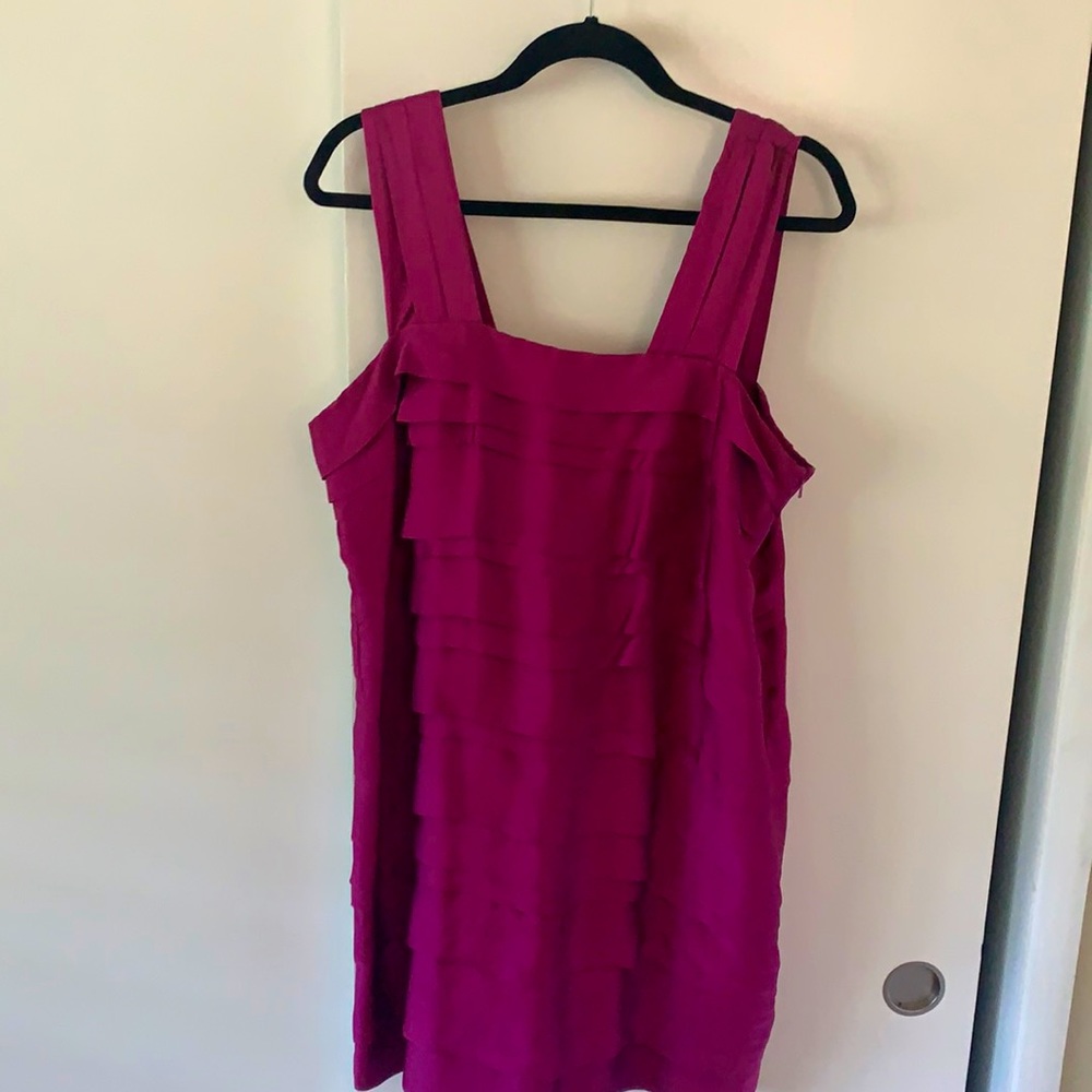 H&M. Size 14. Pink/Purple mini dress.